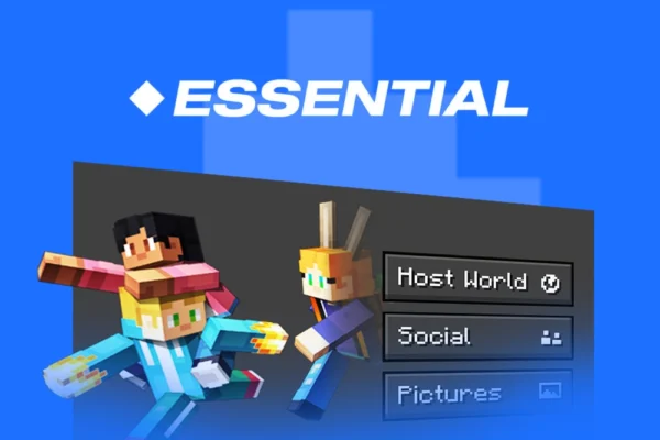 Banner for article on how to download and install the essential mod for Minecraft in 2025