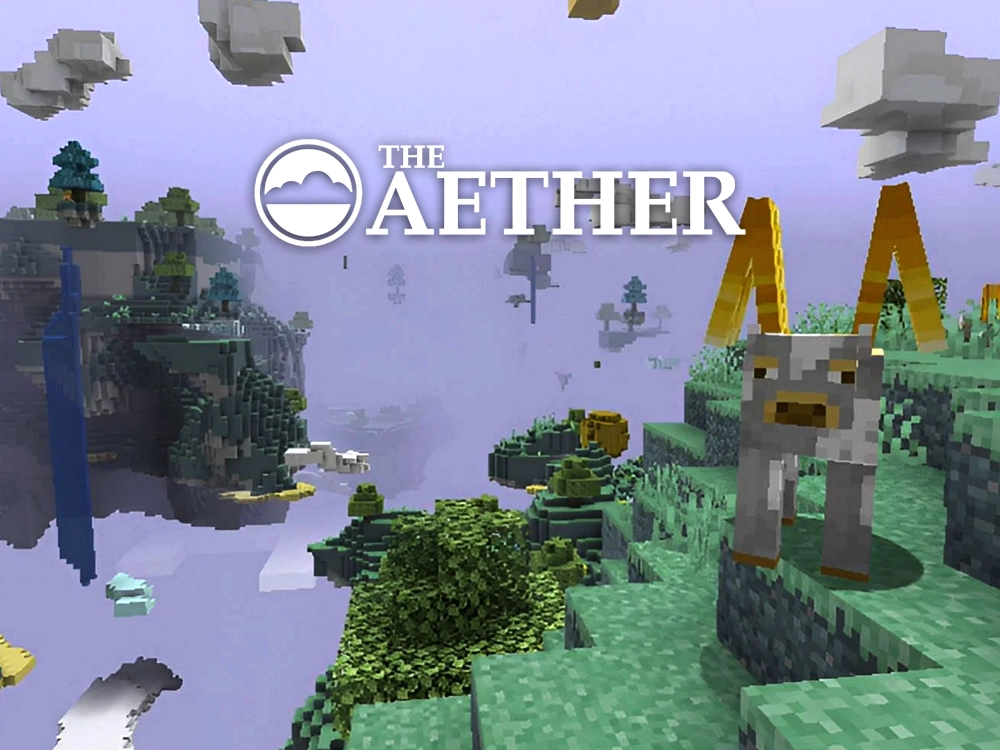 Banner for the article on how to download and install the aether mod for Minecraft in 2025