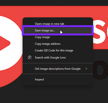 how to save transparent png image from chatgpt using right click save image as